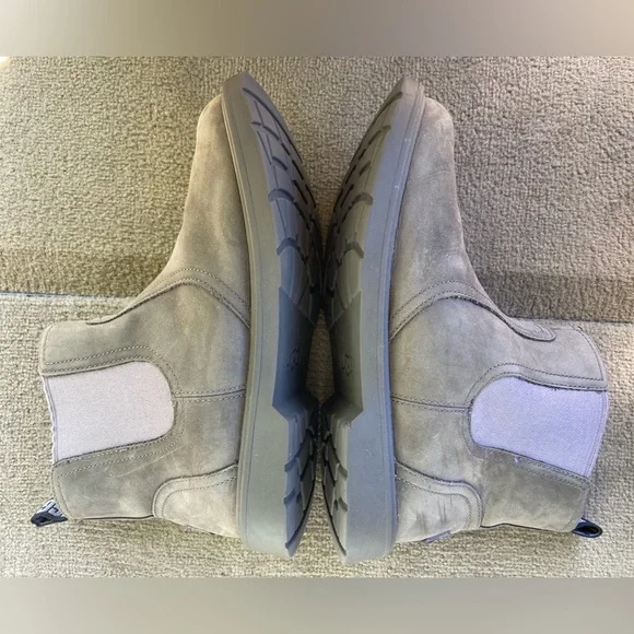 UGG Bolden Weather Boots SZ 5 Green Grey Chelsea Boot Round Toe Slip On 1112455K - Picture 4 of 8